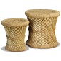 vidaXL Taburetes de cocina 2 unidades bambú y yute vidaXL Taburetes de cocina 2 unidades bambú y yute