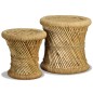 vidaXL Taburetes de cocina 2 unidades bambú y yute vidaXL Taburetes de cocina 2 unidades bambú y yute