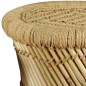 vidaXL Taburetes de cocina 2 unidades bambú y yute vidaXL Taburetes de cocina 2 unidades bambú y yute