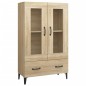 vidaXL Aparador madera contrachapada roble Sonoma 70x31x115 cm vidaXL Aparador madera contrachapada roble Sonoma 70x31x115 cm