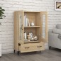 vidaXL Aparador madera contrachapada roble Sonoma 70x31x115 cm vidaXL Aparador madera contrachapada roble Sonoma 70x31x115 cm