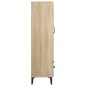 vidaXL Aparador madera contrachapada roble Sonoma 70x31x115 cm vidaXL Aparador madera contrachapada roble Sonoma 70x31x115 cm
