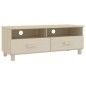 vidaXL Mueble TV HAMAR madera de pino maciza marrón miel 106x40x40 cm vidaXL Mueble TV HAMAR madera de pino maciza marrón miel 106x40x40 cm