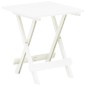 vidaXL Mesa plegable de jardín plástico blanco 45x43x50 cm 