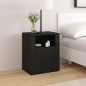 vidaXL Mesita de noche madera contrachapada negro 50x36x60 cm vidaXL Mesita de noche madera contrachapada negro 50x36x60 cm