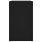 vidaXL Mesita de noche madera contrachapada negro 50x36x60 cm vidaXL Mesita de noche madera contrachapada negro 50x36x60 cm