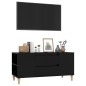 vidaXL Mueble para TV madera contrachapada negro 102x44,5x50 cm vidaXL Mueble para TV madera contrachapada negro 102x44,5x50 cm