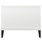 vidaXL Mesa de centro madera contrachapada blanco brillo 90x50x40 cm vidaXL Mesa de centro madera contrachapada blanco brillo 90x50x40 cm