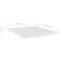 vidaXL Estante estantería 8uds contrachapada blanco brillo 40x50x1,5cm
