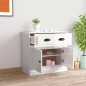 vidaXL Aparador madera contrachapada blanco brillante 70x35,5x67,5 cm vidaXL Aparador madera contrachapada blanco brillante 70x35,5x67,5 cm