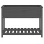 vidaXL Jardinera con estante madera maciza de pino gris 111,5x54x81 cm vidaXL Jardinera con estante madera maciza de pino gris 111,5x54x81 cm