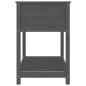 vidaXL Jardinera con estante madera maciza de pino gris 111,5x54x81 cm vidaXL Jardinera con estante madera maciza de pino gris 111,5x54x81 cm