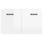 vidaXL Armario pared madera contrachapada blanco brillo 80x35x36,5 cm vidaXL Armario pared madera contrachapada blanco brillo 80x35x36,5 cm