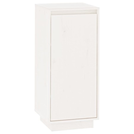 vidaXL Armario zapatero de madera maciza de pino blanco 35x35x80 cm