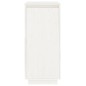 vidaXL Armario zapatero de madera maciza de pino blanco 35x35x80 cm vidaXL Armario zapatero de madera maciza de pino blanco 35x35x80 cm