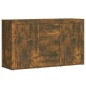 vidaXL Aparador madera contrachapada color roble ahumado 120x36x69 cm vidaXL Aparador madera contrachapada color roble ahumado 120x36x69 cm