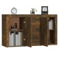 vidaXL Aparador madera contrachapada color roble ahumado 120x36x69 cm vidaXL Aparador madera contrachapada color roble ahumado 120x36x69 cm
