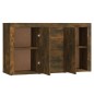 vidaXL Aparador madera contrachapada color roble ahumado 120x36x69 cm vidaXL Aparador madera contrachapada color roble ahumado 120x36x69 cm