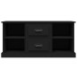 vidaXL Mueble para TV madera contrachapada negro 99,5x35,5x48 cm