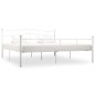 vidaXL Estructura de cama de metal blanco 180x200 cm