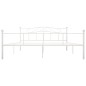 vidaXL Estructura de cama de metal blanco 180x200 cm