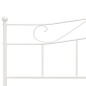 vidaXL Estructura de cama de metal blanco 180x200 cm