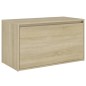 vidaXL Banco pasillo madera de ingeniería roble Sonoma 80x40x45 cm vidaXL Banco pasillo madera de ingeniería roble Sonoma 80x40x45 cm