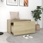 vidaXL Banco pasillo madera de ingeniería roble Sonoma 80x40x45 cm vidaXL Banco pasillo madera de ingeniería roble Sonoma 80x40x45 cm