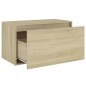 vidaXL Banco pasillo madera de ingeniería roble Sonoma 80x40x45 cm vidaXL Banco pasillo madera de ingeniería roble Sonoma 80x40x45 cm