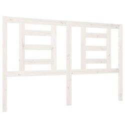 vidaXL Cabecero de cama madera maciza de pino blanco 146x4x100 cm