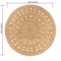vidaXL Alfombra redonda de yute trenzado 180 cm vidaXL Alfombra redonda de yute trenzado 180 cm