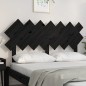 vidaXL Cabecero de cama madera maciza de pino negro 141x3x80,5 cm vidaXL Cabecero de cama madera maciza de pino negro 141x3x80,5 cm