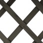 vidaXL Jardinera enrejada de jardín madera de abeto gris 45x30x74 cm