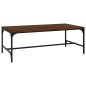 vidaXL Mesa de centro madera contrachapada marrón roble 80x50x35 cm vidaXL Mesa de centro madera contrachapada marrón roble 80x50x35 cm