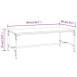 vidaXL Mesa de centro madera contrachapada marrón roble 80x50x35 cm vidaXL Mesa de centro madera contrachapada marrón roble 80x50x35 cm