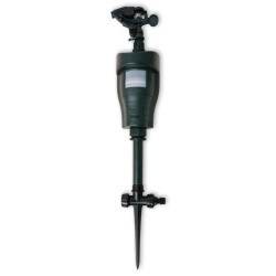 vidaXL Spray repelente de animales con sensor PIR verde oscuro