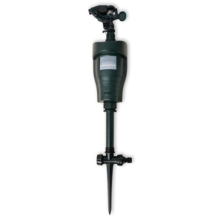 vidaXL Spray repelente de animales con sensor PIR verde oscuro