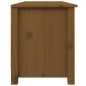 vidaXL Banco zapatero madera maciza de pino marrón miel 110x38x45,5 cm vidaXL Banco zapatero madera maciza de pino marrón miel 110x38x45,5 cm