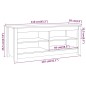 vidaXL Banco zapatero madera maciza de pino marrón miel 110x38x45,5 cm vidaXL Banco zapatero madera maciza de pino marrón miel 110x38x45,5 cm
