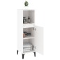 vidaXL Armario de baño madera contrachapada blanco 30x30x100 cm vidaXL Armario de baño madera contrachapada blanco 30x30x100 cm