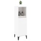 vidaXL Armario de baño madera contrachapada blanco 30x30x100 cm vidaXL Armario de baño madera contrachapada blanco 30x30x100 cm
