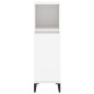 vidaXL Armario de baño madera contrachapada blanco 30x30x100 cm vidaXL Armario de baño madera contrachapada blanco 30x30x100 cm