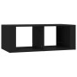 vidaXL Mesa de centro madera contrachapada negro 100x50x36 cm vidaXL Mesa de centro madera contrachapada negro 100x50x36 cm