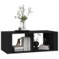 vidaXL Mesa de centro madera contrachapada negro 100x50x36 cm vidaXL Mesa de centro madera contrachapada negro 100x50x36 cm