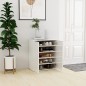 vidaXL Mueble zapatero madera de ingeniería blanco brillo 60x35x70 cm vidaXL Mueble zapatero madera de ingeniería blanco brillo 60x35x70 cm