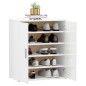 vidaXL Mueble zapatero madera de ingeniería blanco brillo 60x35x70 cm vidaXL Mueble zapatero madera de ingeniería blanco brillo 60x35x70 cm