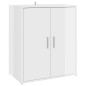 vidaXL Mueble zapatero madera de ingeniería blanco brillo 60x35x70 cm vidaXL Mueble zapatero madera de ingeniería blanco brillo 60x35x70 cm