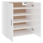 vidaXL Mueble zapatero madera de ingeniería blanco brillo 60x35x70 cm vidaXL Mueble zapatero madera de ingeniería blanco brillo 60x35x70 cm