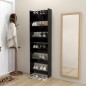 vidaXL Zapateros de pared 2 uds madera contrachapada negro 60x18x90 cm vidaXL Zapateros de pared 2 uds madera contrachapada negro 60x18x90 cm