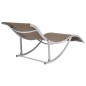 vidaXL Tumbonas plegables 2 unidades textilene gris topo vidaXL Tumbonas plegables 2 unidades textilene gris topo